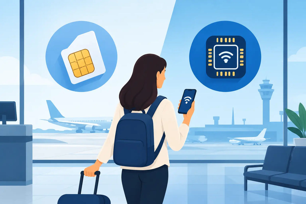 Airport SIM or eSIM: Which Gets You Online Faster?