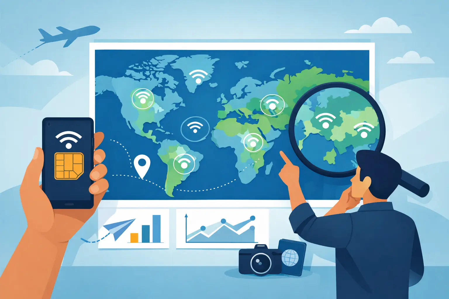 How to Read a Travel eSIM Coverage Map