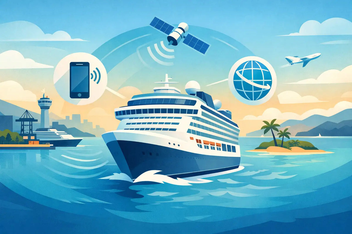 Cruise eSIM Coverage at Sea, in Port, and Beyond